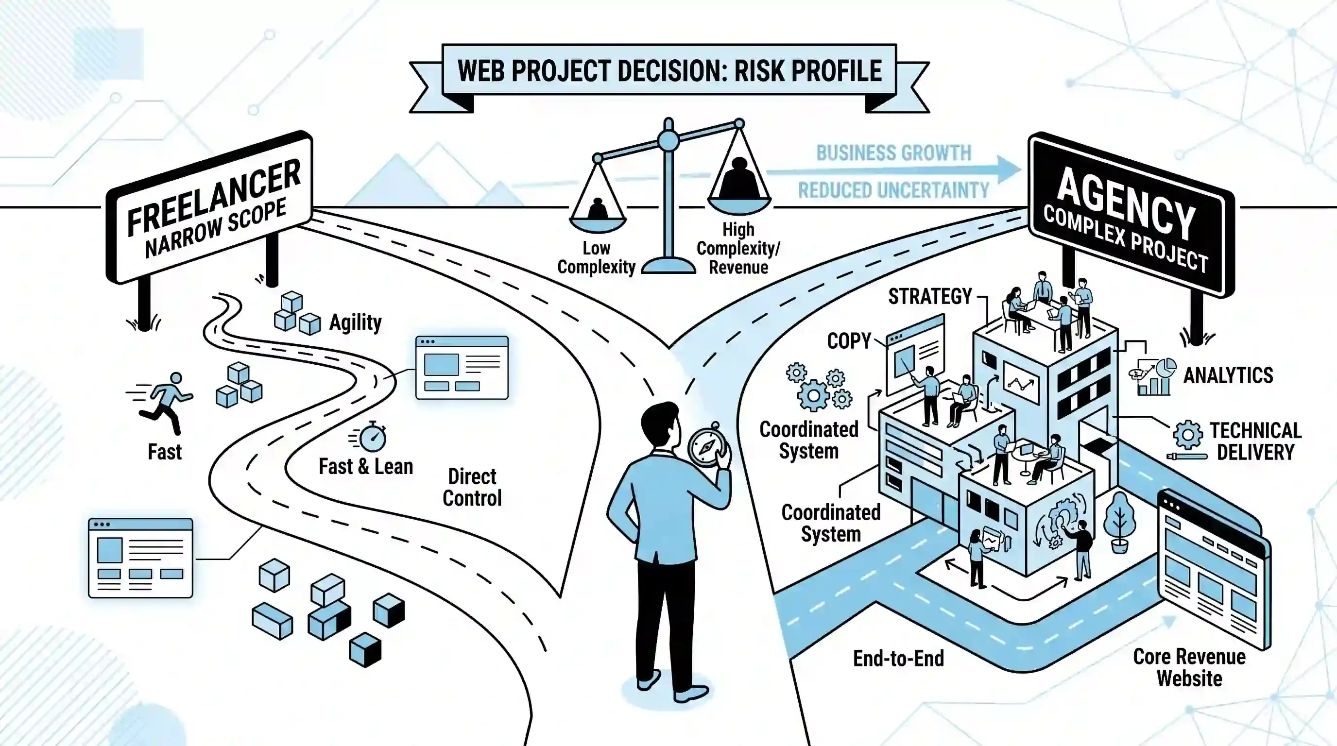 Freelance Web Designer vs. Agency: Which Should You Hire?